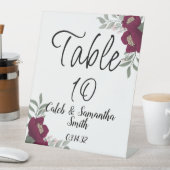 Red Flower Reclamebord Met Voetstuk (Insitu)