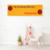 Red Flower Ribbon door Kenneth Yoncich Spandoek (Insitu)