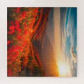 Red Flower Scene Legpuzzel (Horizontaal)