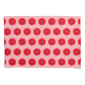Red Flower Seamless Pattern Pillow Case Kussensloop (Voorkant)
