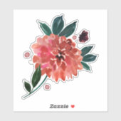 Red Flower Sticker (Vel)