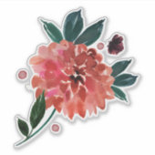 Red Flower Sticker (Voorkant)