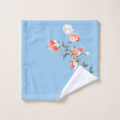 Red flower towel set by megyarsh bad handdoek (Wasdoekje)