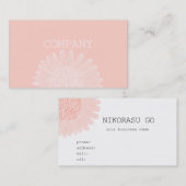 RED flower Visitekaartje (Voorkant / Achterkant)