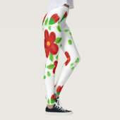 Red Flowered Designer Leggings (Rechts)