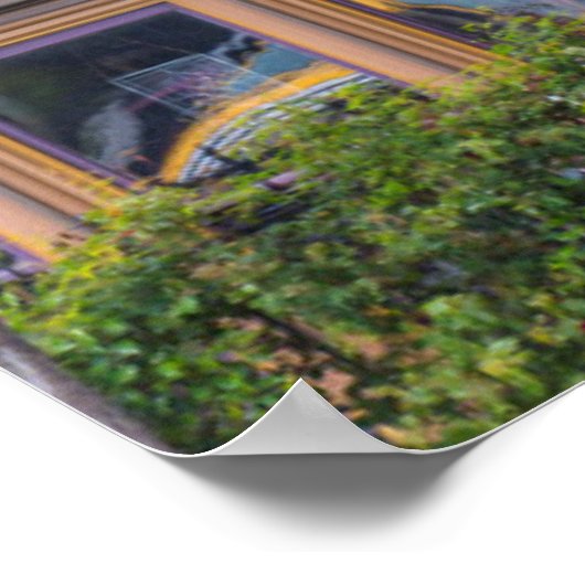 Red Flowering Gum Tree Frames Victorian Style Poster (Hoek)