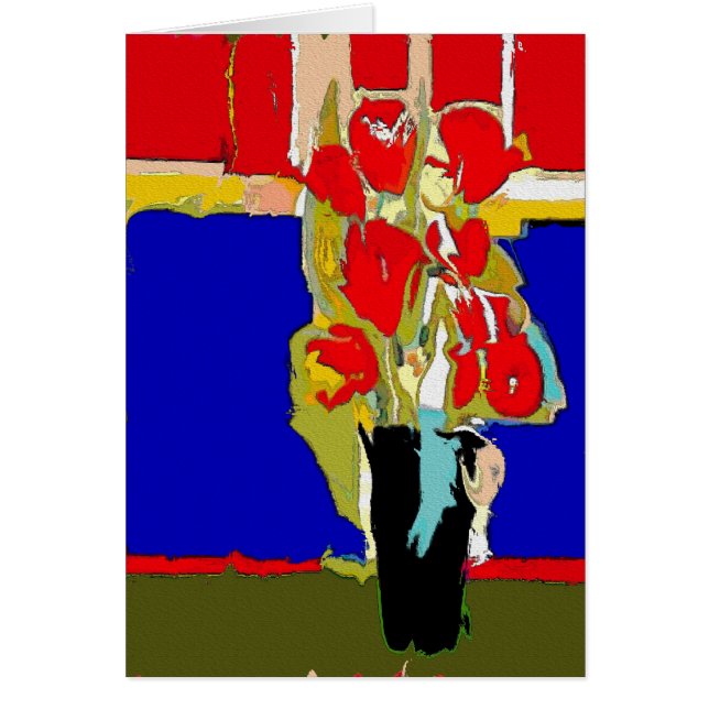 Red Flowers Abstracte Matisse Hawaii (Voorkant)