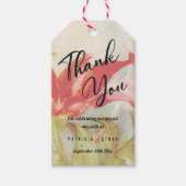 Red Flowers Bedankt voor uw Sjabloon Cadeaulabel (Voorkant)