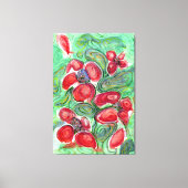Red Flowers Fantasy Canvas Afdruk (Voorkant)