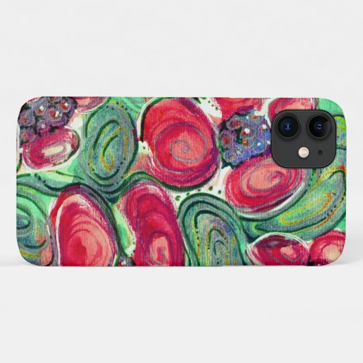 Red Flowers Fantasy Case-Mate iPhone Case (Achterkant (horizontaal))