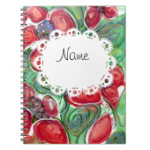 Red Flowers Fantasy Notitieboek (Voorkant)