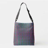 Red Flowers heeft de Blues Crossbody Tas (Achterkant)