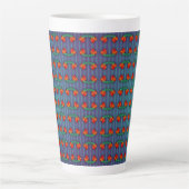 Red Flowers heeft de Blues Latte Mok (Voorkant)