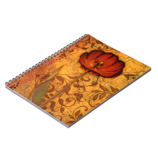 Red Flowers I Notitieboek (Linkerzijde)