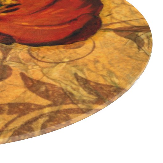 Red Flowers I Snijplank (Hoek)