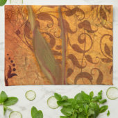 Red Flowers I Theedoek (Gevouwen)