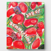 Red Flowers Joy of Summertime Fantasy Fotoplaat (Voorkant)