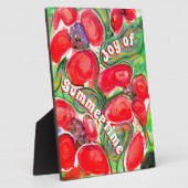 Red Flowers Joy of Summertime Fantasy Fotoplaat (Zijkant)