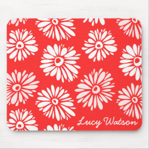Red Flowers Mousepad Muismat