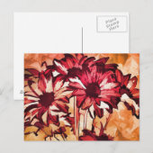 Red Flowers Painting Briefkaart (Voorkant / Achterkant)