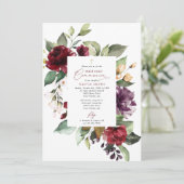 Red Flowers, Pink Flowers, First Holy Communion Kaart (Staand voorkant)