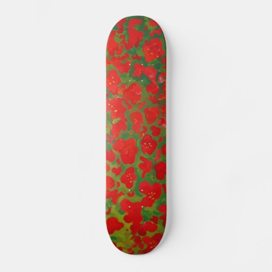Red Flowers Skateboard (Voorkant)