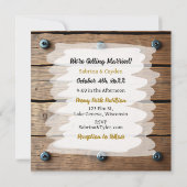 Red Flowers Steampunk gepersonaliseerde bruiloft Kaart (Achterkant)