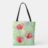 Red Flowers Tas (Achterkant)