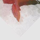 Red Flowers Waterverf Art Decoupage Tissue Paper Tissuepapier (Detail)