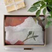 Red Flowers Waterverf Art Decoupage Tissue Paper Tissuepapier (Geschenk)