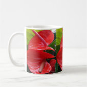 Red Flowers White Coffee Mok (Links)