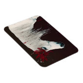 Red Flowers (witte paarse bloemen) Magneet (Rechterzijde)