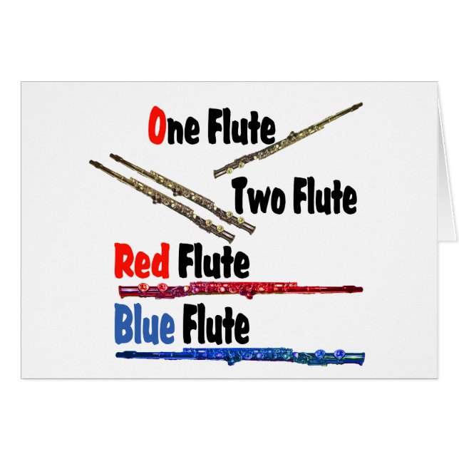 Red Flute Blue Flute (Voorkant Horizontaal)