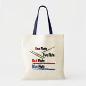 Red Flute Blue Flute Tote Bag (Voorkant)