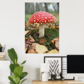 Red Fly Agaric Poster (Thuiskantoor)