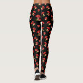Red Fly Agaric Spotted Magical Mushroom Leggings (Achterkant)