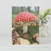 Red Fly Agaric uitnodiging (Staand voorkant)