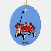 Red Flyer Wagon keramisch keramisch keramiekpleist Ornament (Rechts)