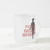 Red Focus Believe Breathe Matglas Koffiemok (Voorkant rechts)