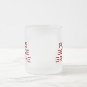 Red Focus Believe Breathe Matglas Koffiemok (Center)