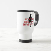 Red Focus Believe Breathe Reisbeker (Voorkant rechts)