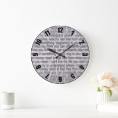 Red Focus Gepersonaliseerd Designer Clock Grote Klok (Huis)