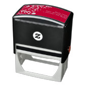 Red Foliage Christmas Address Zelfinktende Stempel (Product)