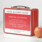Red Food Allergy Alert (In situ)