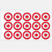 Red Food Allergy Alert Foto Labels (Vel)