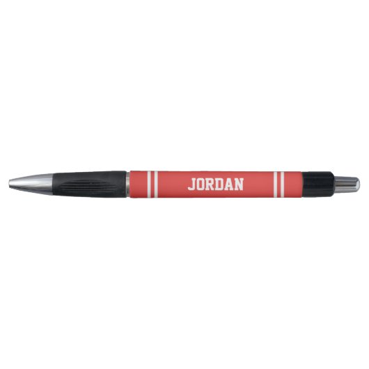 Red Football Jersey met aangepaste naam Pen (Voorkant)