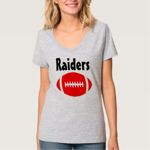 Red Football Jersey met de Naam en het Aantal van  T-shirt