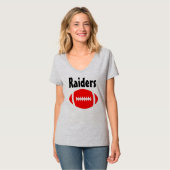 Red Football Jersey met de naam en het nummer van  T-shirt (Voorkant volledig)