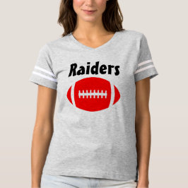 Red Football Jersey met de naam en het nummer van  T-shirt