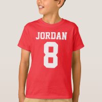 Red Football Jersey - Sportthema Birthday Party